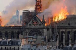 El incendio en la catedral de Notre Dame