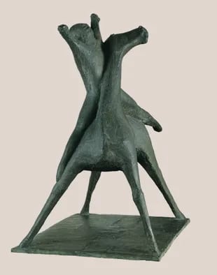 Jinete a caballo, de Marino Marini, una de las obras del Museo Nacional de Bellas Artes que integrarán el Paseo de esculturas