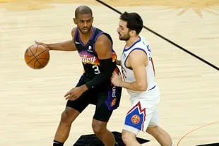 "Sentí que los cuatro partidos fueron al ritmo que él pretendía", dice Campazzo sobre Chris Paul, el base de Phoenix Suns.