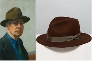 La venta del sombrero de fieltro que copia al del autorretrato de Hopper representa el lmite borroso entre la vida del artista y su obra 