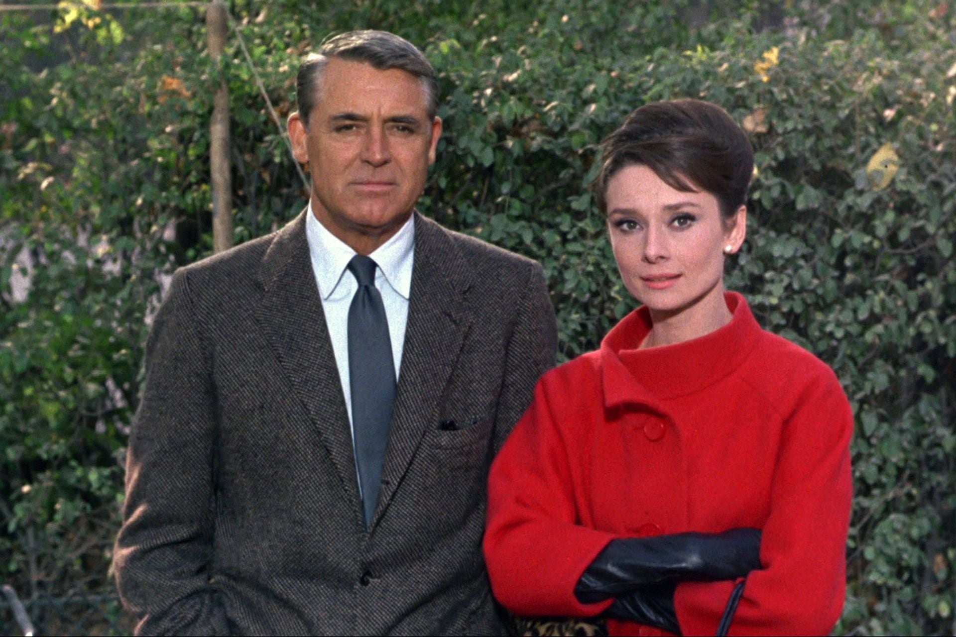 In Charada, with Cary Grant