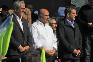 El presidente participa de un acto de la UOCRA con Gerardo Martínez en Esteban Echeverría