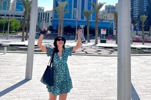 Ludmila logró adaptarse a Qatar con el paso del tiempo