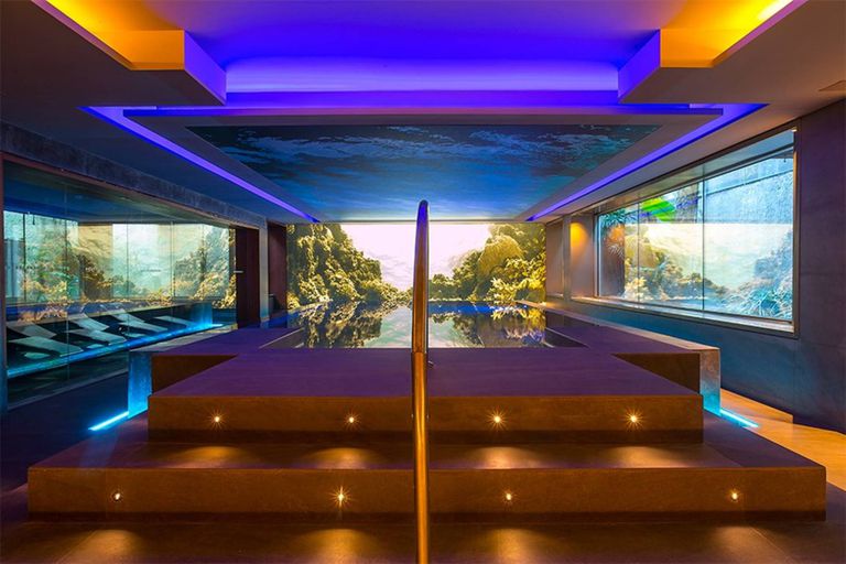 La piscina del hotel de Lionel Messi en Barcelona