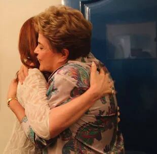 Cristina Kirchner, en Brasil, con Dilma Rousseff