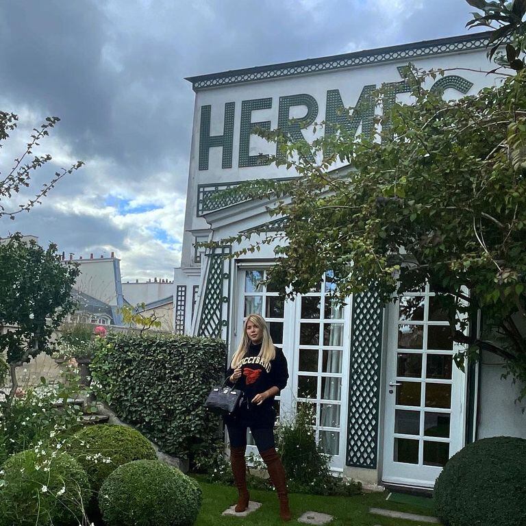 Hermès invitó a Wanda Nara a recorrer su exclusiva maison