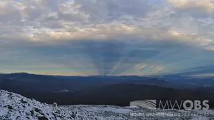 Así se ven los rayos de la gloria en el Monte Washington