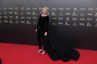 Belén Rueda en la alfombra roja de los Premios Goya 2022