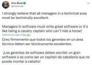 Elon Musk habló sobre el futuro de Twitter y de sus empleados (Twitter: @elonmusk)