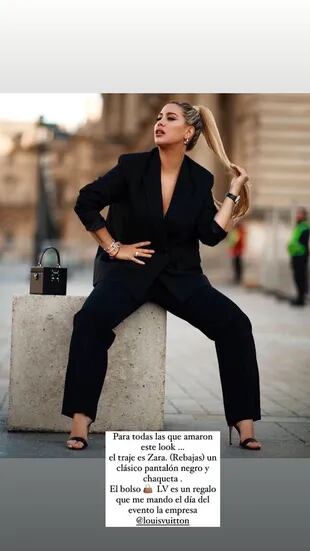 A pedido de sus seguidores, Wanda Nara reveló de dónde son las prendas que usó para la Semana de la Moda de París