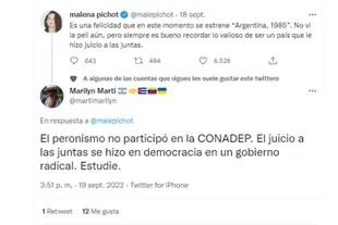Many Users Agreed With Marcelo Mazzarello'S View Of Juicio A Las Juntas And It Was Recorded In Response To A Tweet By Malena Pichot.