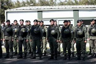 Integrantes del móvil VII de la Gendarmería