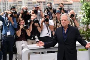 A sus 78 años, Douglas se mostró radiante en Cannes