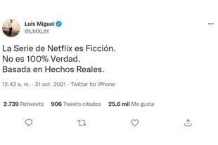 Luis Miguel aclaró que la serie de Netflix que retrata su vida no es "100% verdad"
