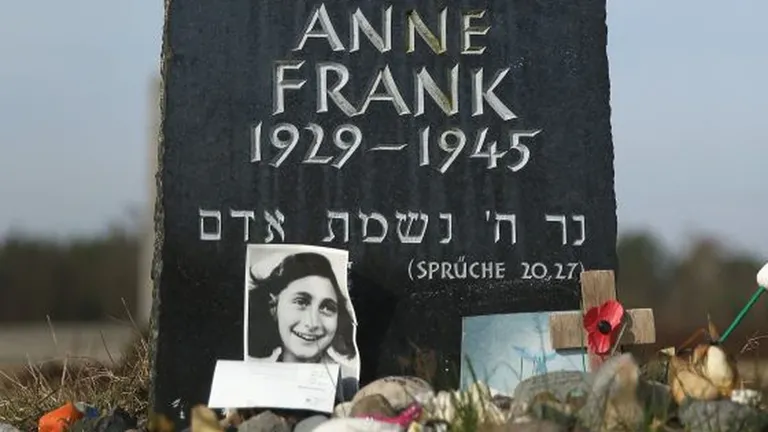 Monument to Anne and Margot Frank in Bergen-Belsen