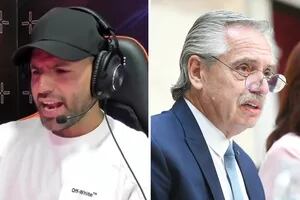 El Kun Agüero imitó a Alberto Fernández en su discurso por cadena nacional