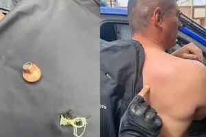 Balearon en la espalda a un jefe policial durante un operativo: el chaleco antibalas le salvó la vida