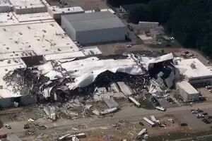 Un poderoso tornado destruyó una de las fábricas más importantes de Pfizer