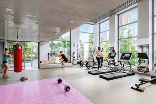 En los niveles seis y siete contará con un amplio gimnasio con equipamiento completo y sala de fitness, yoga y relajación