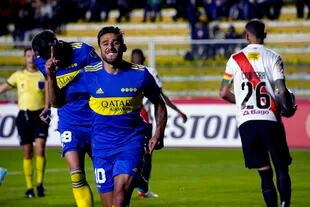 Eduardo Salvio anota el penal que le dio el triunfo a Boca frente a Always Ready