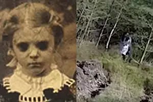 Terror en en el bosque: creen haber filmado al fantasma de “la niña de ojos negros”