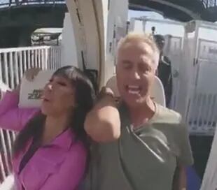 Moria Casán y Marley, en Las Vegas (Foto: Captura de video)