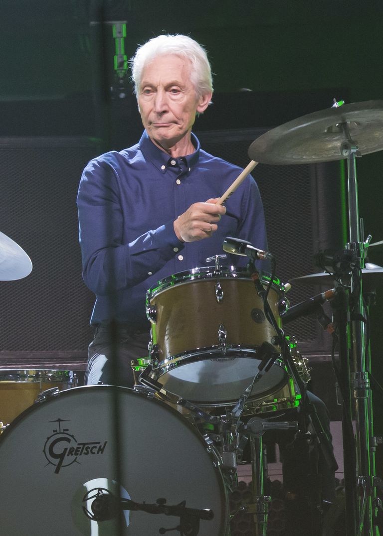 Charlie Watts, el baterista de los Rolling Stones, durante un concierto de la banda en Nanterre, a las afueras de París, el 22 de octubre de 2017