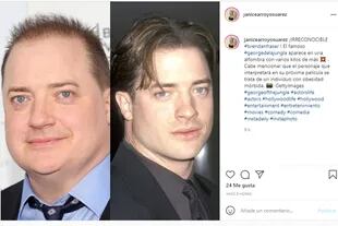 Antes y después: Brendan Fraser reapareció con un nuevo aspecto y las fotos comparativas inundaron las redes sociales
