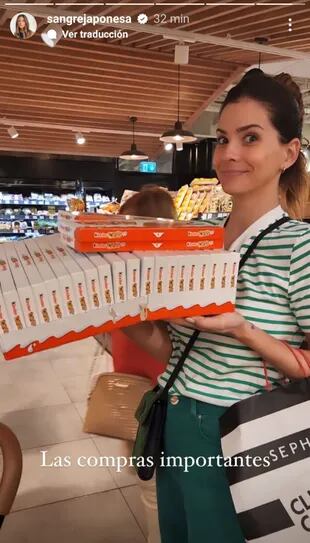 La China Suárez compró más de veinte paquetes de chocolate
