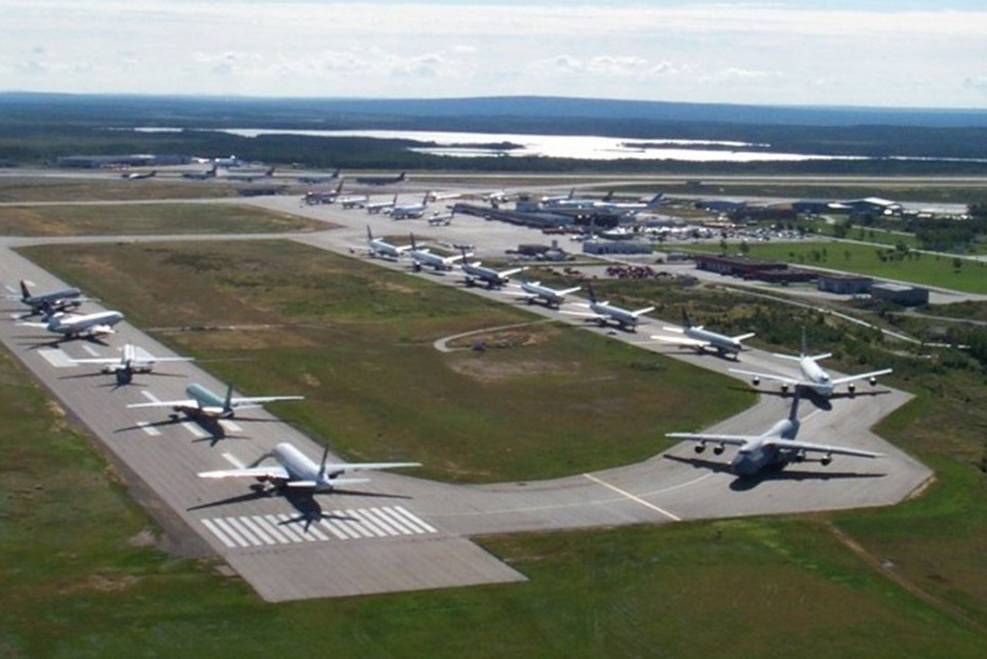 El aeropuerto de Gander, el 12 de septiembre de 2001
