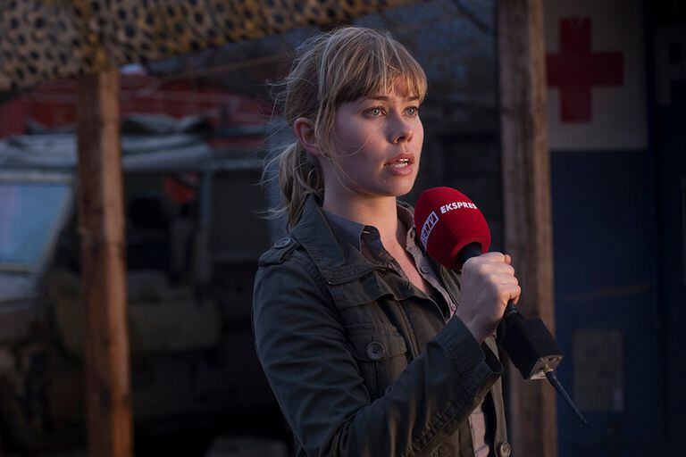 Birgitte Hjort Sørensen como la incorruptible Katrine Fonsmart, periodista estrella de la ficticia cadena pública TV1, en la serie danesa Borgen