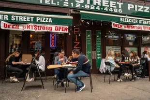 Pizza restaurant in Greenwich Village, New York