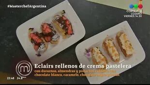 Paula Pareto fue criticada por el desorden en su mesa de trabajo y por la presentación de sus platos (Crédito: Captura de video Telefe)