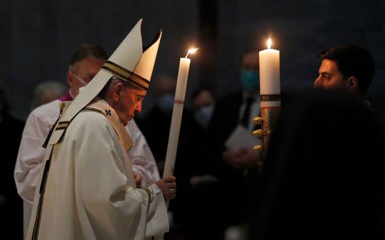 Vigilia Pascual: el Papa llamó a “no perder nunca la esperanza”