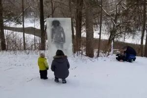 Misterio: encontraron un cavernícola congelado en un parque