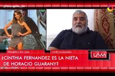 El hijo de Horacio Guarany le contestó a Cinthia Fernández