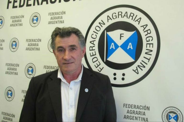 Carlos Achetoni, presidente de Federación Agraria Argentina (FAA). El distrito IX de la entidad expresó duras críticas sobre la gestión económica oficial