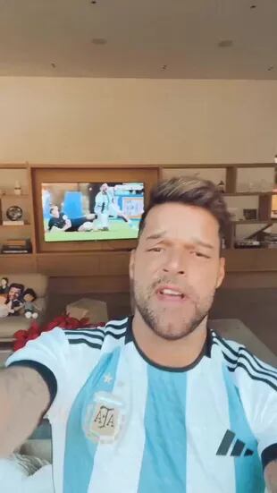 Ricky Martin festejó desatado el campeonato del mundo: “Dios, qué locura”