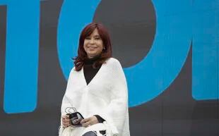 Cristina Fernández de Kirchner en el plenario en el Estadio Único de La Plata para delinear los ejes de la campaña electoral del Frente de Todos