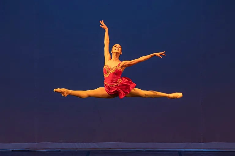 La bailarina del Teatro Colón Rocío Agüero, en una de las últimas funciones de Buenos Aires Ballet