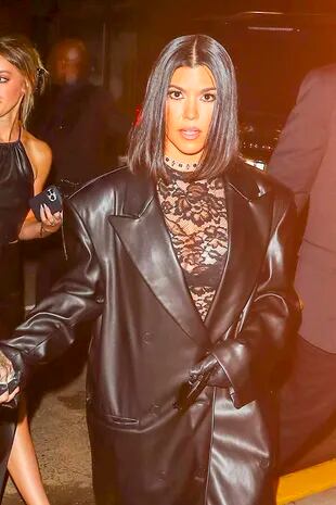 Kourtney Kardashian llega a la presentación de 'BooHoo by Kourtney Kardashian' durante la Semana de la Moda de Nueva York 2022, en The Highline
