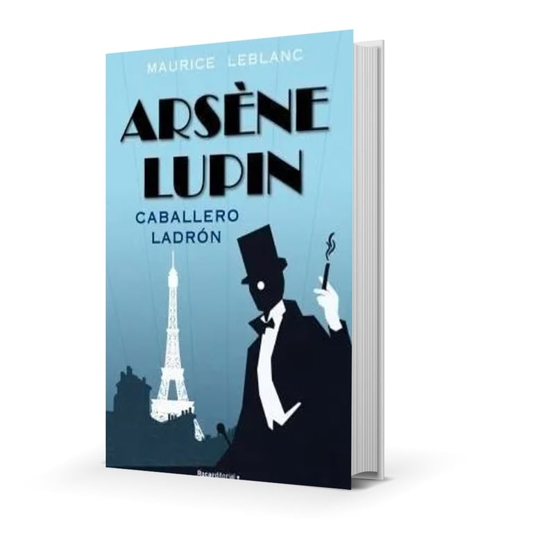 Portada de "Arsene Lupin, Caballero Ladrón", primer título de una biblioteca