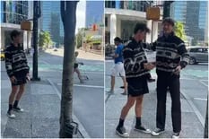 Un fan idéntico a Shawn Mendes sorprendió en la calle y su reacción se hizo viral