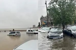 Un intenso temporal dejó a Montevideo bajo el agua
