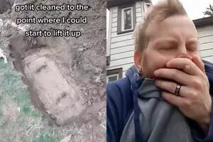 Descubrió una caja enterrada en el jardín de su casa y cuando la abrió se descompuso