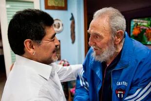Junto a Fidel Castro, en La Habana en 2013