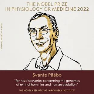 Swedish researcher Svante Pääbo is the recipient of the 2022 Nobel Prize in Medicine or Physiology for his discoveries. "Extinct hominin genes and human evolution"