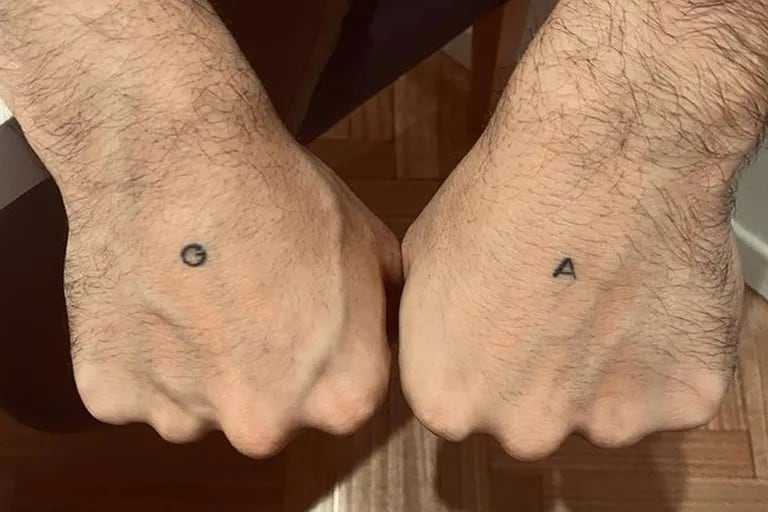 Los tatuajes de Abel (Foto Instagram @abelpintos)