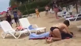 A video image of the murder of prosecutor Pecci on a Colombian beach