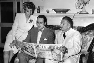 Eva Perón,, Perón y el coronel Mercante, en febrero de 1946